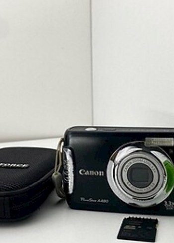 Canon PowerShot A480 Dijital Kamera Siyah