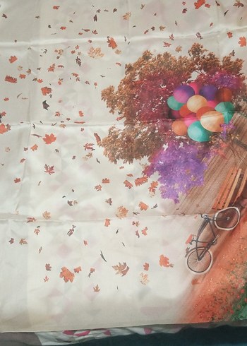 Renkli Baskılı Kadın Fular - Görsel 3