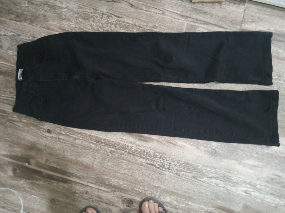 Siyah Kemerli Kadın Kot Pantolon - Görsel 2