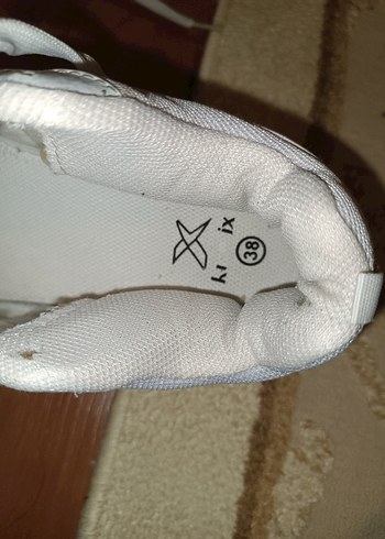 38 Beden beyaz Renk Beyaz Bağcıklı Kadın Spor Ayakkabısı