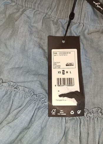 Mavi Mavi Denim Volanlı Etek