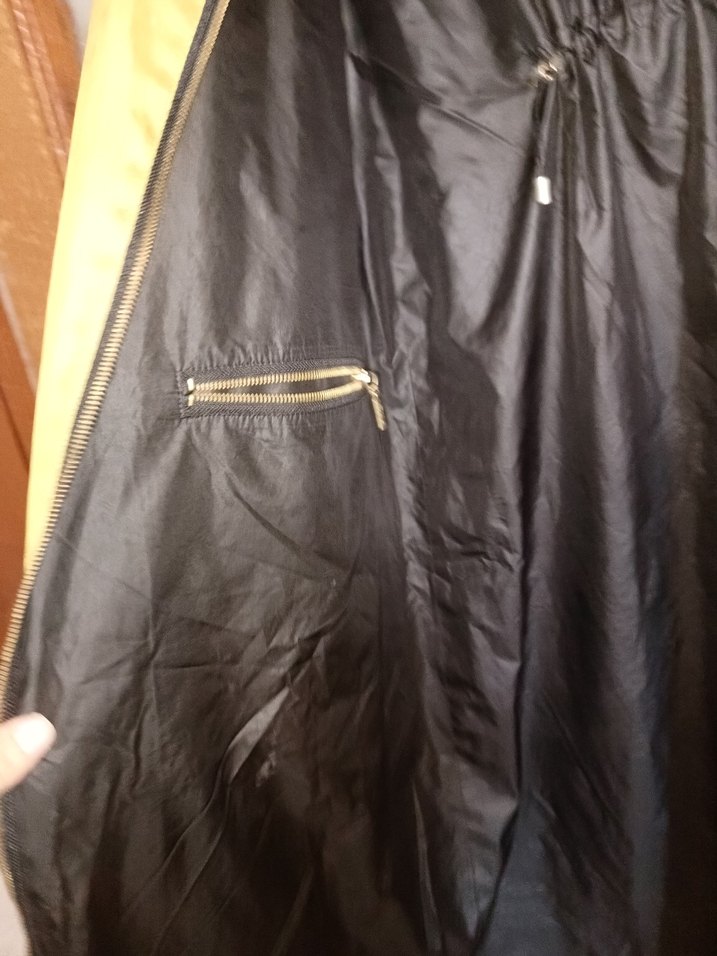 Camel Renkli Uzun Kadın Yağmurluk - Görsel 5