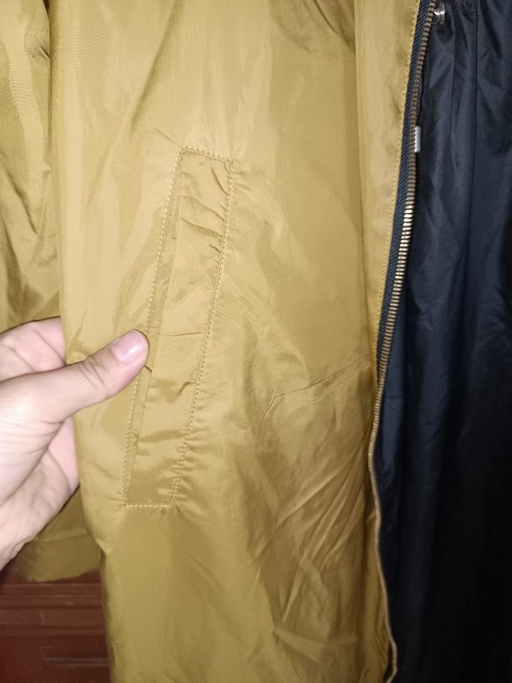 Camel Renkli Uzun Kadın Yağmurluk - Görsel 4