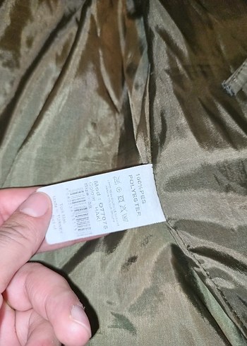 Kadın Haki Midi Parka Ceket - Görsel 5