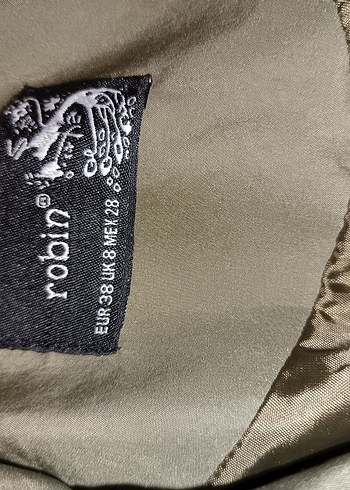 Kadın Haki Midi Parka Ceket - Görsel 6