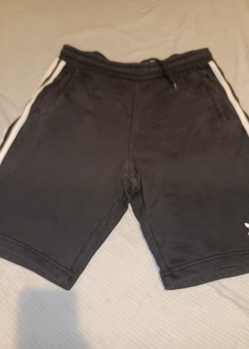 Siyah Erkek Midi Eşofman Şortu - Görsel 2