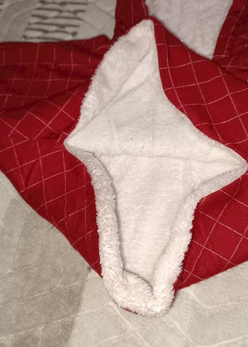 Kapüşonlu Kız Çocuk Kırmızı Ekose Panço - Görsel 6