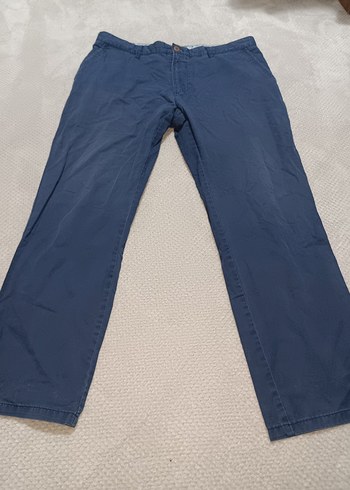 Erkek Gri Mavi Kemerli Denim Pantolon - Görsel 3