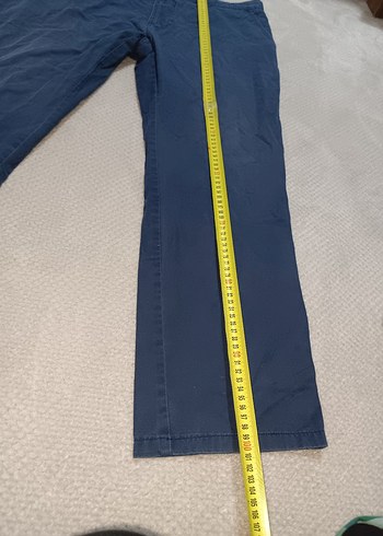 Erkek Gri Mavi Kemerli Denim Pantolon - Görsel 4