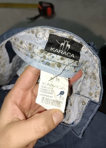 Erkek Gri Mavi Kemerli Denim Pantolon - Görsel 6