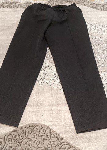 Kadın Siyah Normal Boy Kumaş Pantolon - Görsel 2