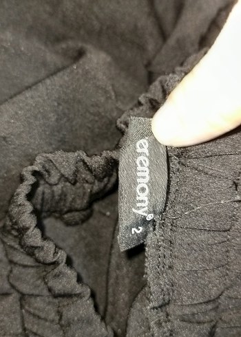 Kadın Siyah Normal Boy Kumaş Pantolon - Görsel 5