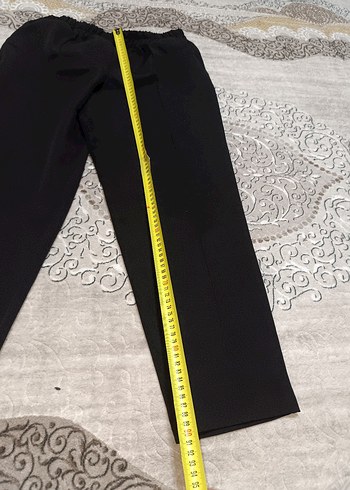 Kadın Siyah Normal Boy Kumaş Pantolon - Görsel 3