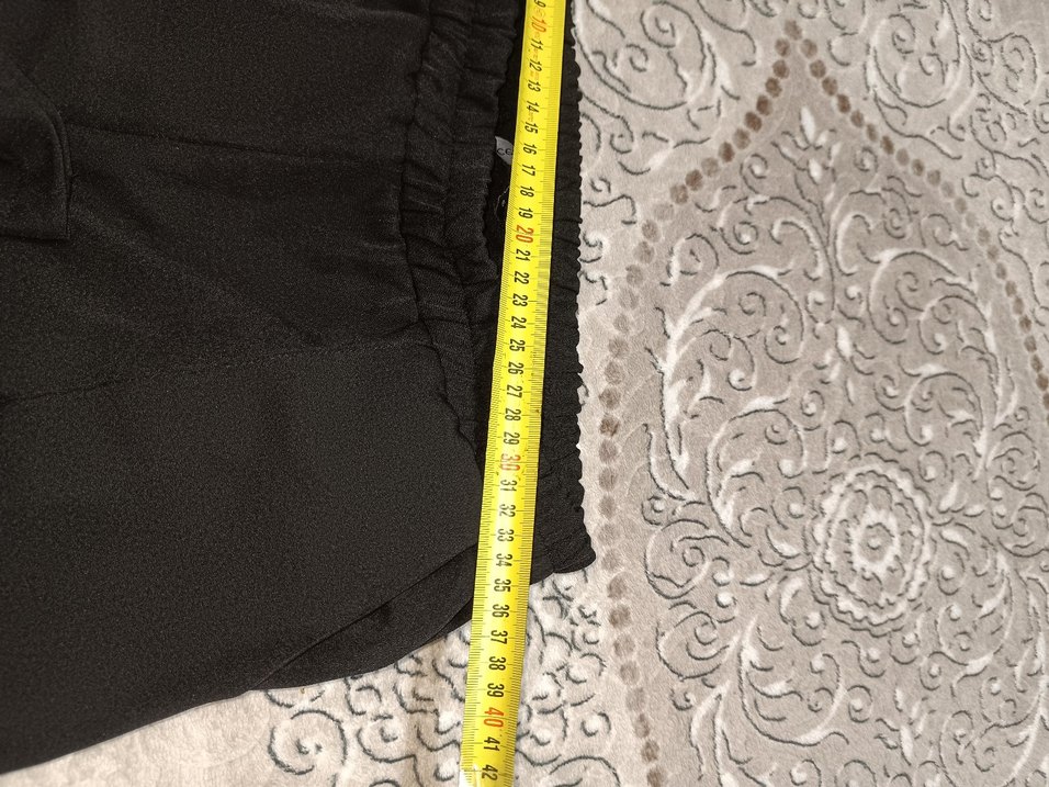 Kadın Siyah Normal Boy Kumaş Pantolon - Görsel 4