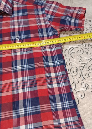 Erkek Kısa Kollu Kareli Gömlek - Görsel 7