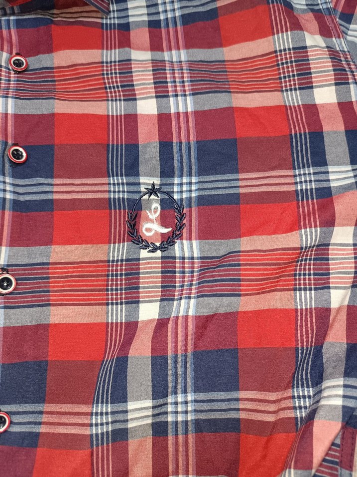 Erkek Kısa Kollu Kareli Gömlek - Görsel 3