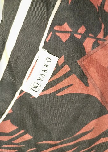 Bordo Bohem Desenli Kadın eşarp - Görsel 4