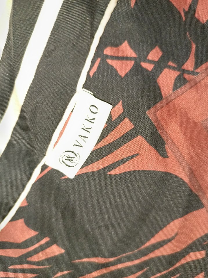 Bordo Bohem Desenli Kadın eşarp - Görsel 4