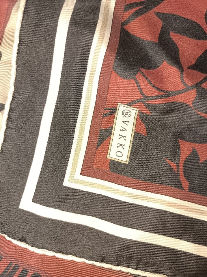 Bordo Bohem Desenli Kadın eşarp - Görsel 5