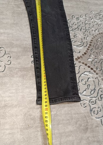 Gri Bağlama Desenli Regular Fit Erkek Kot Pantolon - Görsel 5