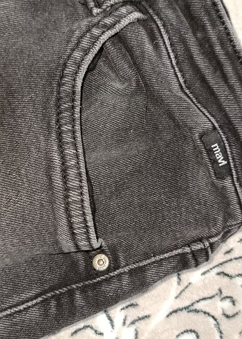 Gri Bağlama Desenli Regular Fit Erkek Kot Pantolon - Görsel 3