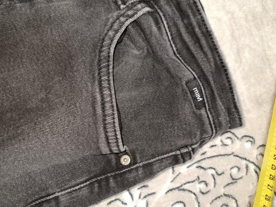 Gri Bağlama Desenli Regular Fit Erkek Kot Pantolon - Görsel 3