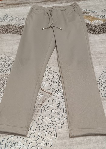 Premium Dokulu Slim-Fit Comfort Pantolon  Bej - Görsel 6