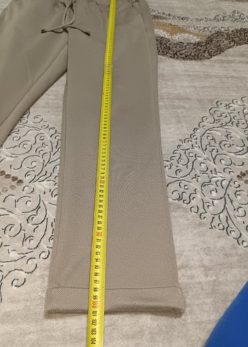 Premium Dokulu Slim-Fit Comfort Pantolon  Bej - Görsel 4