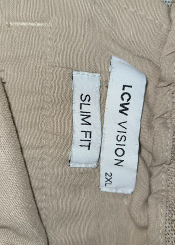 Premium Dokulu Slim-Fit Comfort Pantolon  Bej - Görsel 2