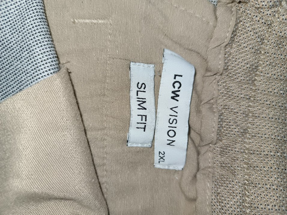 Premium Dokulu Slim-Fit Comfort Pantolon  Bej - Görsel 2