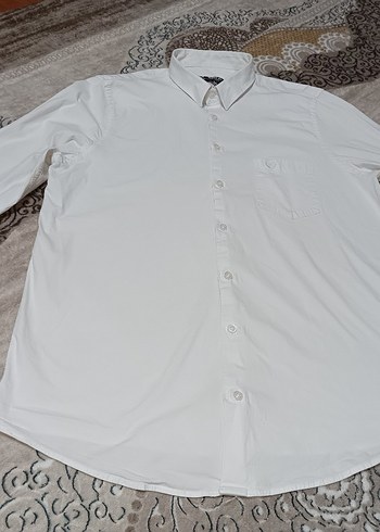 Beyaz Uzun Kollu Erkek Gömlek - Görsel 8