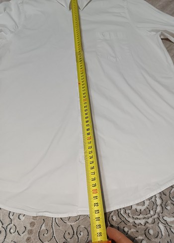 Beyaz Uzun Kollu Erkek Gömlek - Görsel 5