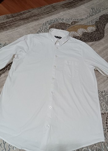 Beyaz Uzun Kollu Erkek Gömlek - Görsel 6