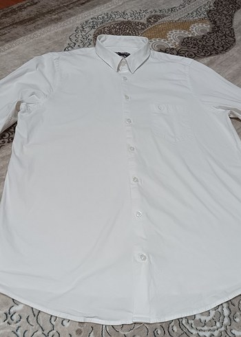 Beyaz Uzun Kollu Erkek Gömlek - Görsel 7