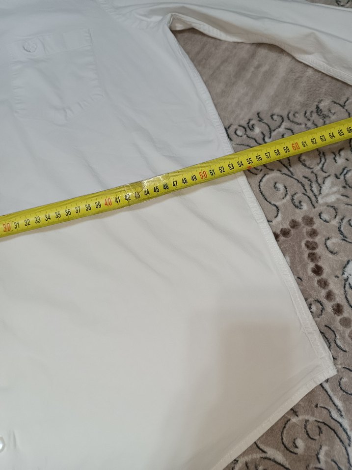 Beyaz Uzun Kollu Erkek Gömlek - Görsel 4