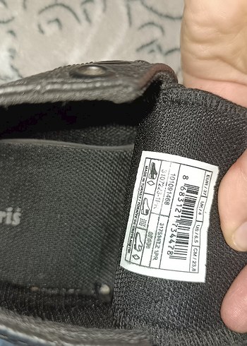 Siyah Deri Bağcıklı  Topuklu Spor Ayakkabı - Görsel 4