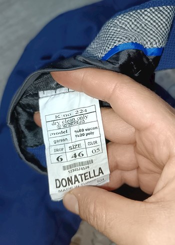 Kemerli Lacivert Erkek Pantolon - Görsel 4