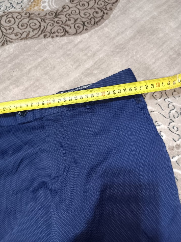 Kemerli Lacivert Erkek Pantolon - Görsel 3