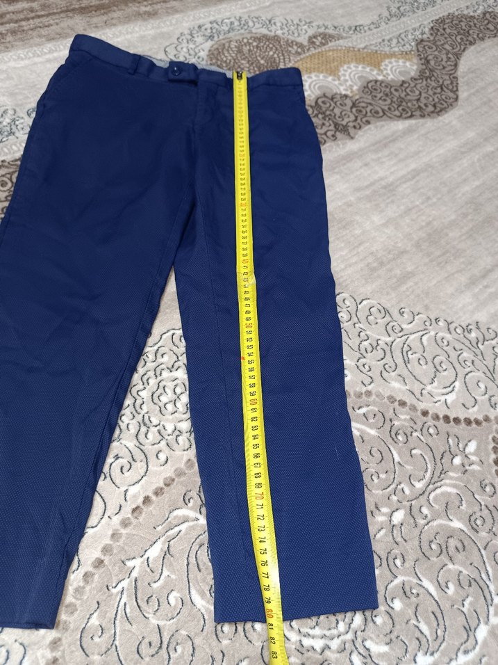 Kemerli Lacivert Erkek Pantolon - Görsel 2