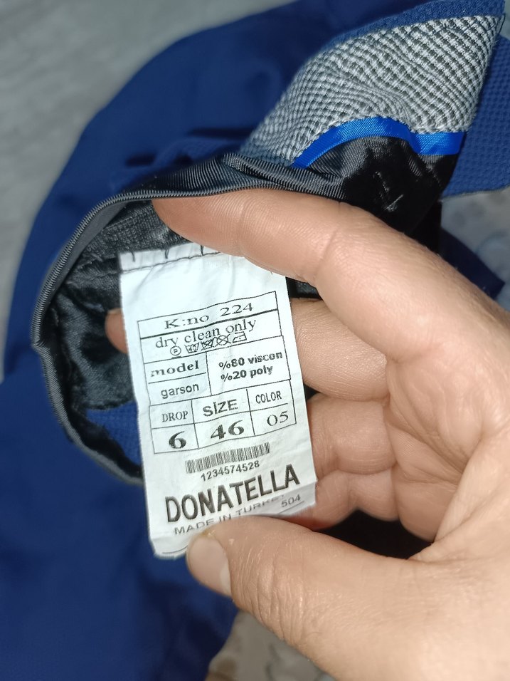 Kemerli Lacivert Erkek Pantolon - Görsel 4