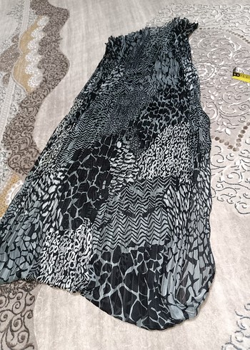 Bohem Siyah Gri Kadın Şal - Görsel 6