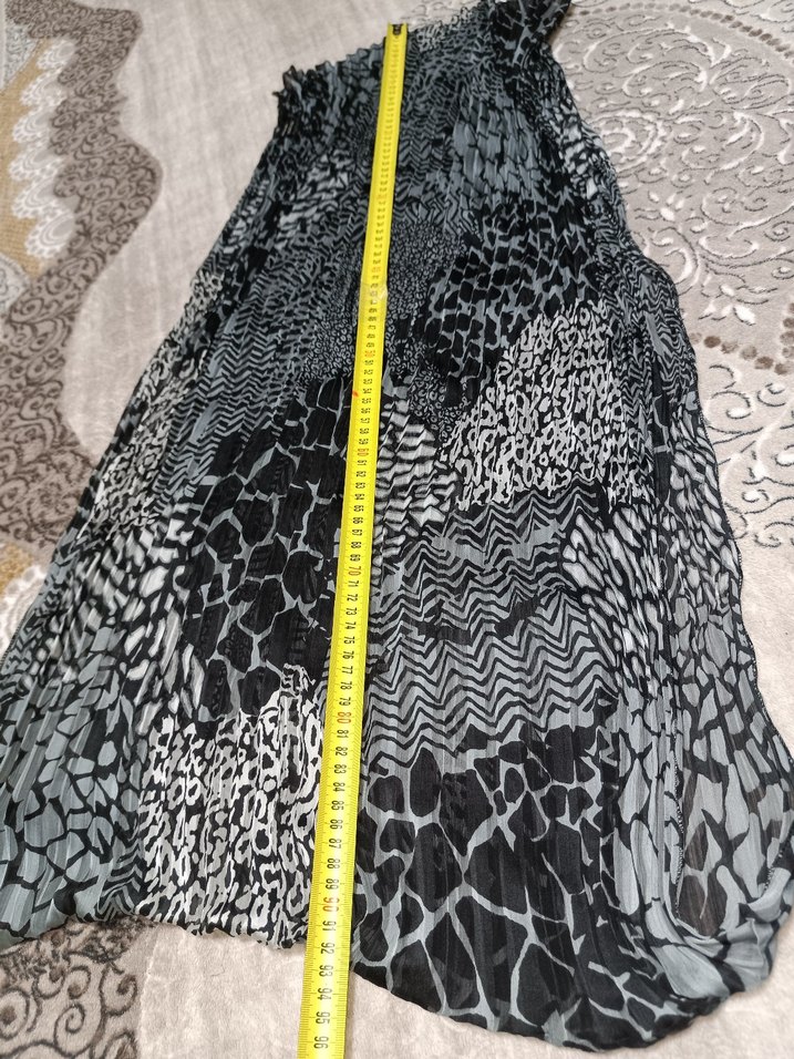 Bohem Siyah Gri Kadın Şal - Görsel 4