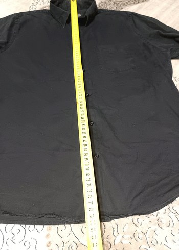 Siyah Denim Erkek Gömlek Uzun Kollu - Görsel 4