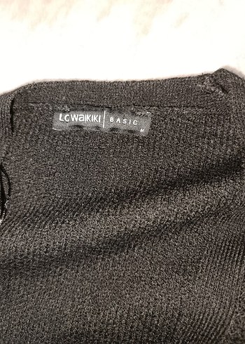 Kadın Siyah Uzun Triko Hırka - Görsel 7