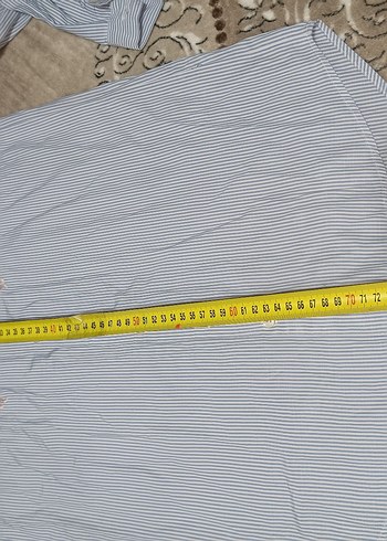 Nakışlı Mavi Pamuklu Uzun Kollu Gömlek - Görsel 4