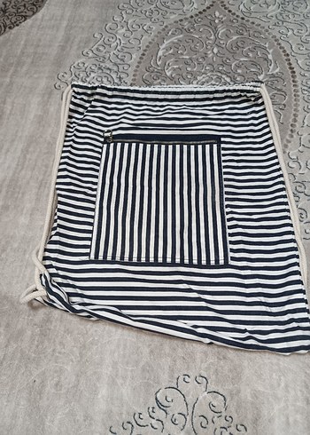 Beyaz Zebra Desenli Kadın Sırt Çantası - Görsel 6