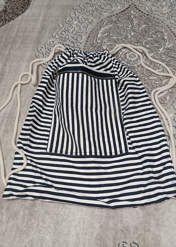 Beyaz Zebra Desenli Kadın Sırt Çantası - Görsel 2