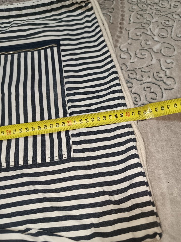 Beyaz Zebra Desenli Kadın Sırt Çantası - Görsel 3