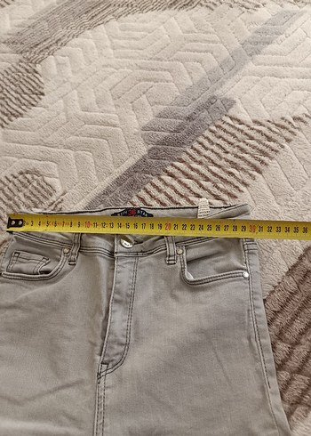 s Beden gri Renk Gri Normal Boy Kadın Denim Pantolon