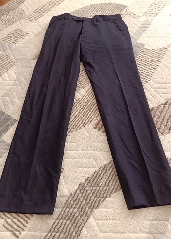 Lacivert Regular Fit Pilili Erkek Pantolon
